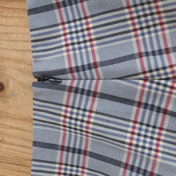 Rag & Bone Blue & Black Plaid Simone Check Pants Size 12 - Picture 5 of 13